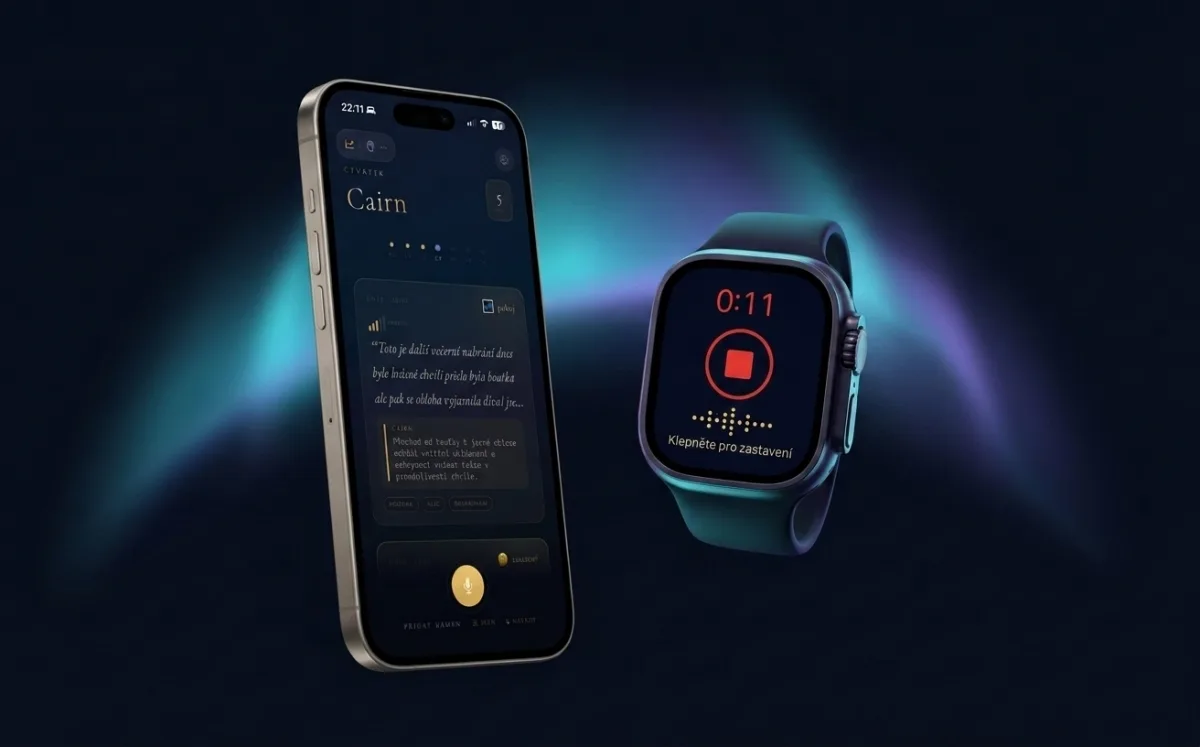 Cairn Journal — Sprach-Tagebuch für iPhone und Apple Watch